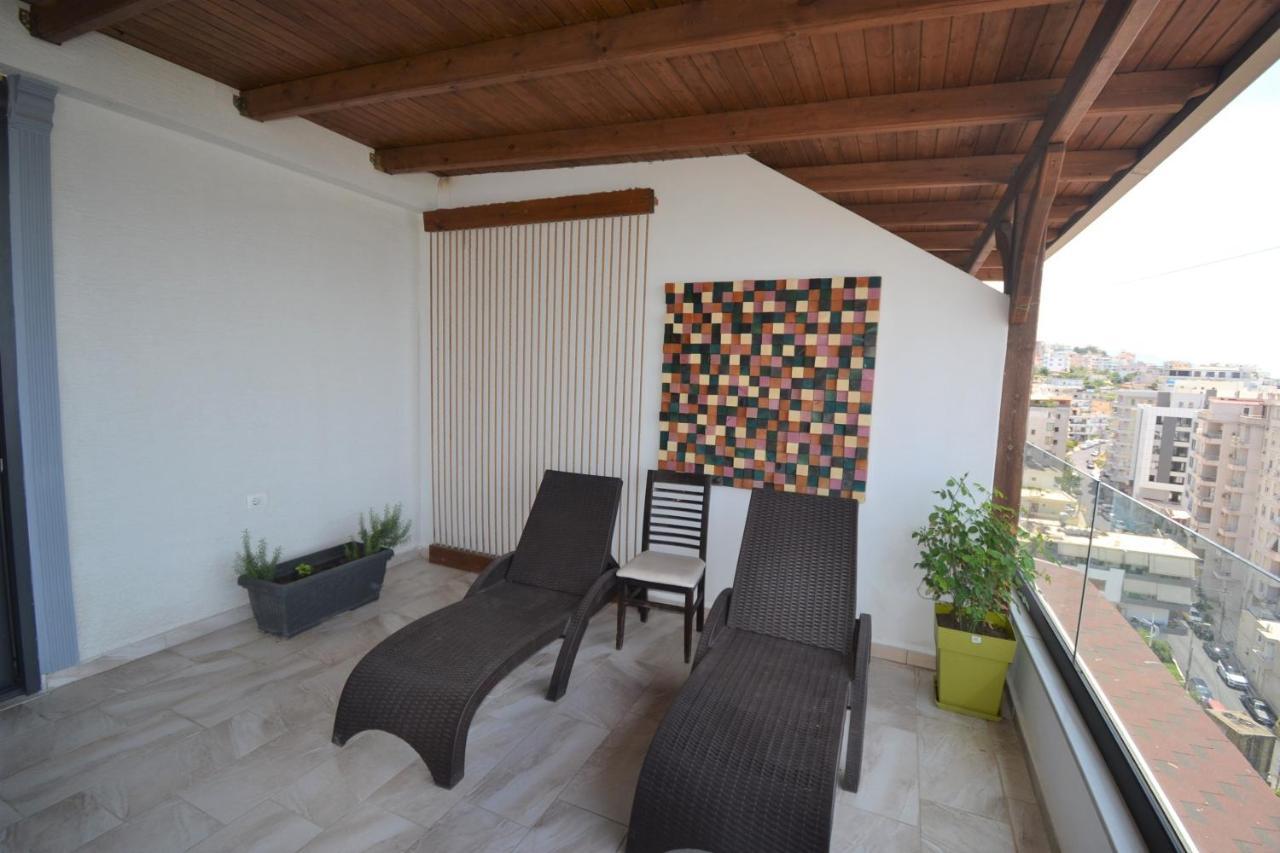 Luxury Penthouse B&E Apartment Sarande Exterior photo