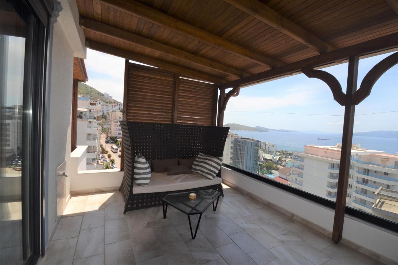 Luxury Penthouse B&E Apartment Sarande Exterior photo