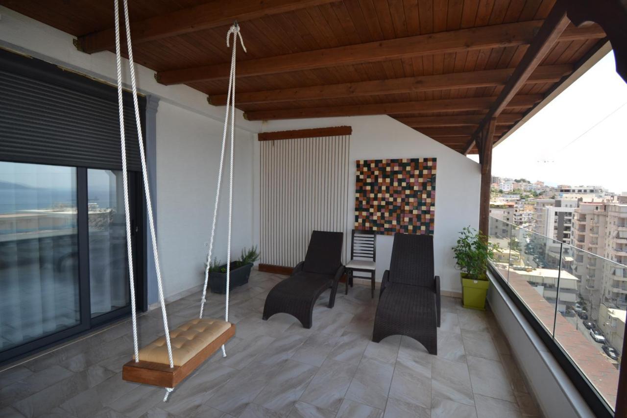 Luxury Penthouse B&E Apartment Sarande Exterior photo